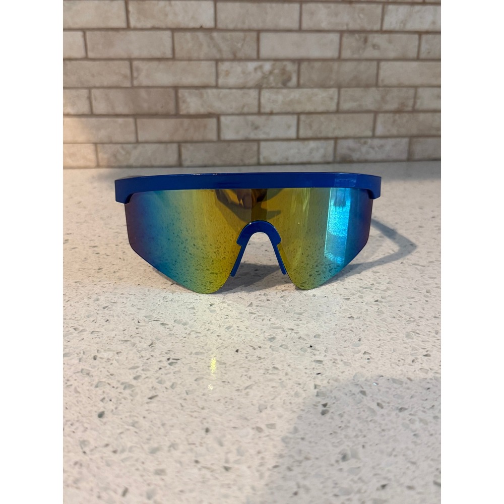 Marvel Captain America Sunglasses Disney Parks Blue Shield Mirror 1000103008